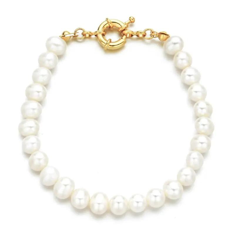 Braccialetti con ciondoli Bracciale con perle di moda classica per donna Squisito polsino portafortuna regalo di anniversario Gioielli di lusso