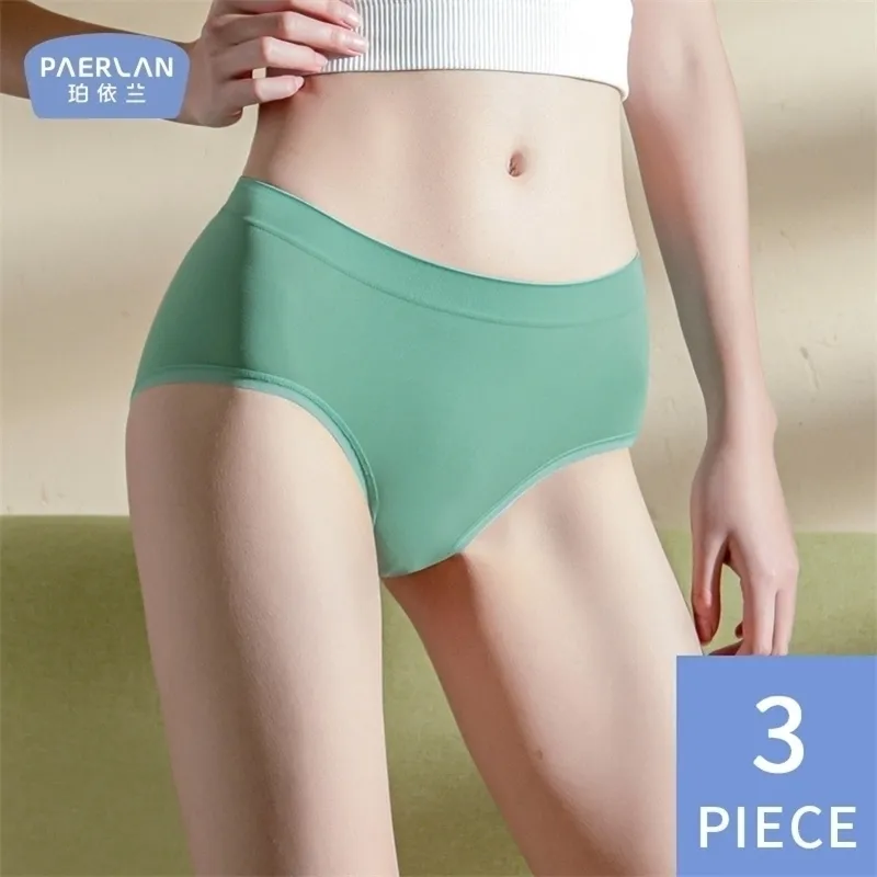 3 pièces PAERLAN Midwaist onepiece culotte sans couture sans couture Summer sexy hip briefs 201112