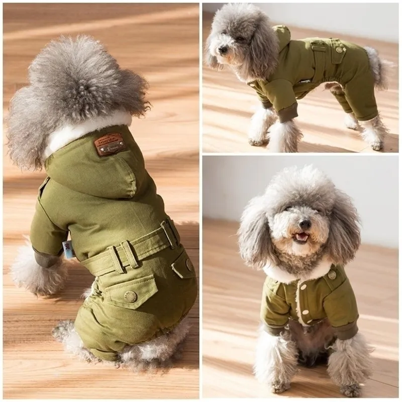 濃厚犬コートペット衣類冬の温かい服ジャンプスーツペット衣装roupa cachorro for light s xs s m l xl y200330