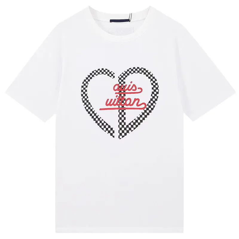 22 Mens Camisetas Designer Mens Wear Verão Casual Redondo Pescoço Respirável Mangas Curtas Amantes de Alta Qualidade Roupas Atacado