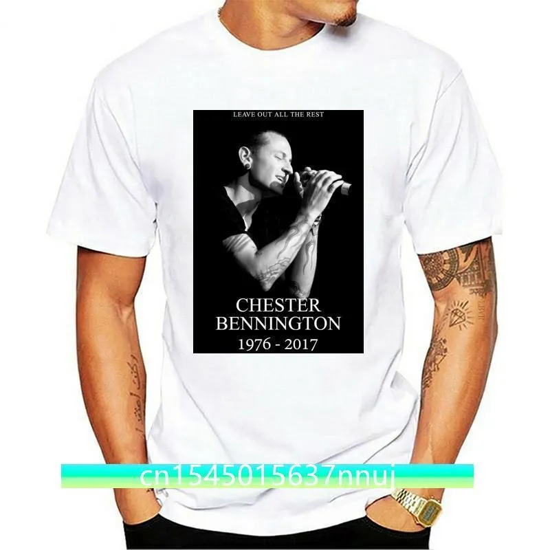 Chester Bennington TShirt RIP Rest In Peace All Sizes TShirt Men Short Sleeve T shirt 220702