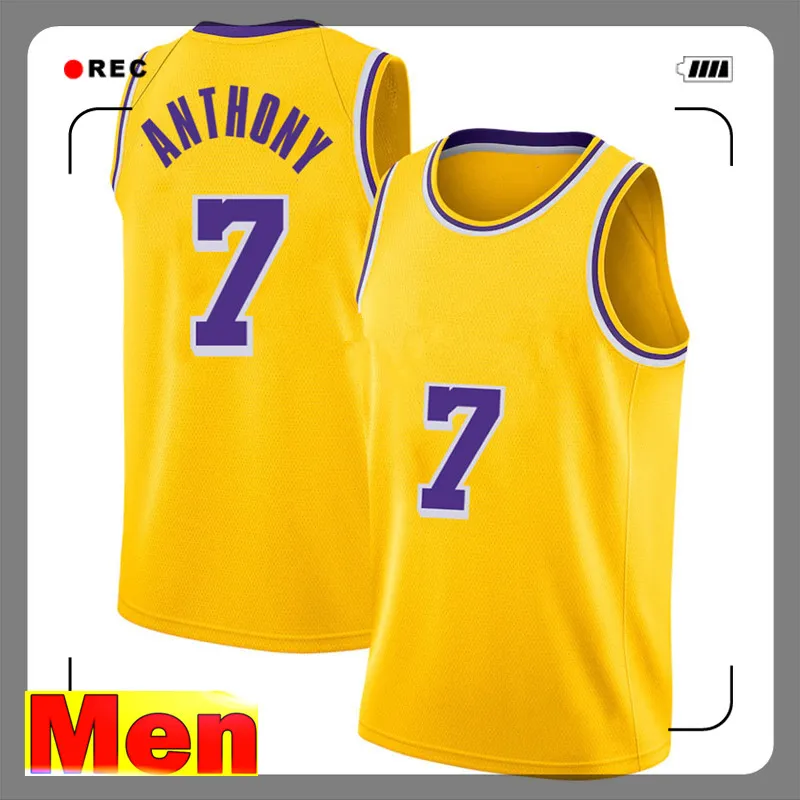 6 23 Carmelo 7 Anthony 3 Davis Jersey Russell 0 Westbrook Basketball-Trikots 34 32 Männer S-XXL James Stickerei