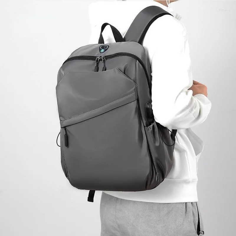 Ryggsäck dator axelväska män nylon tvättduk fritid affärskontor pendlar ryggsäckar ryggsäck för womenbackpack