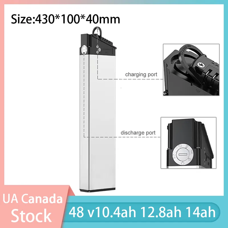 48V 14AH 12.8AH 10.4AH 배터리 접이식 전기 자전