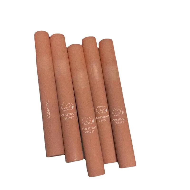 Cores de brilho labial fosco de longa duração de xícara de chocolate à prova d'água de maquiagem de maquiagem de maquiagem CosmeticsLip