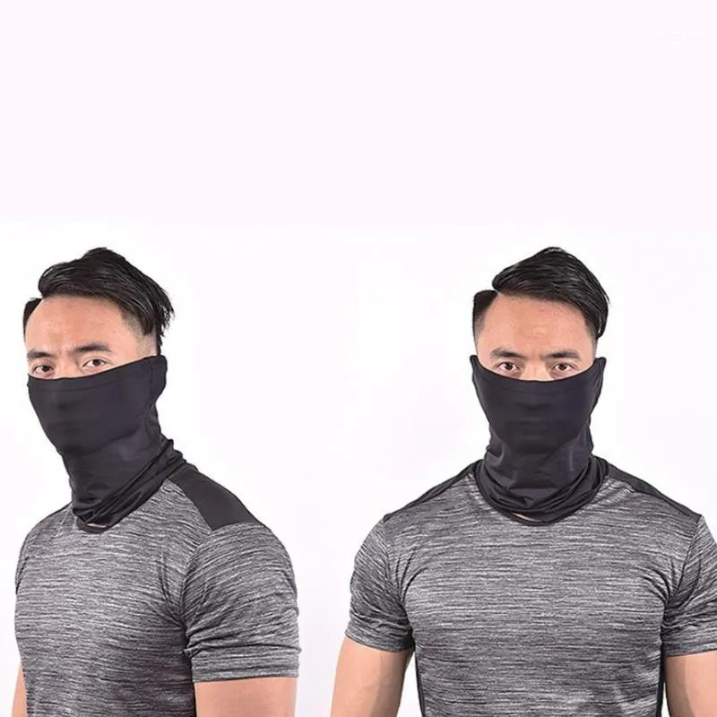 Unisex Head Face Neck Gaiter Biker Tube Bandana Scarf Beanie Cap Motorcycle Mask Ice Silk Scarves Headwear