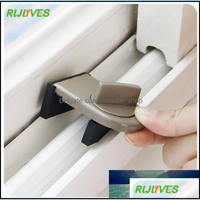 1Pc Move Window Child Safety Lock Sliding Windows Lock Kids Cabinet Locks Sliding Door Stopper Security Sliding Sash Stopper