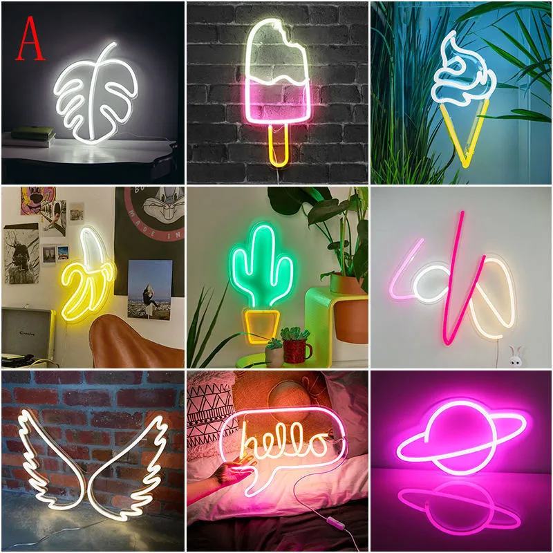 LED NEON Sign 1318inch علامات NEON كبيرة LED LED مع عودة الأكريليك لمتجر البار بيرة KTV Club Party Art Wall Decoration D35 201028