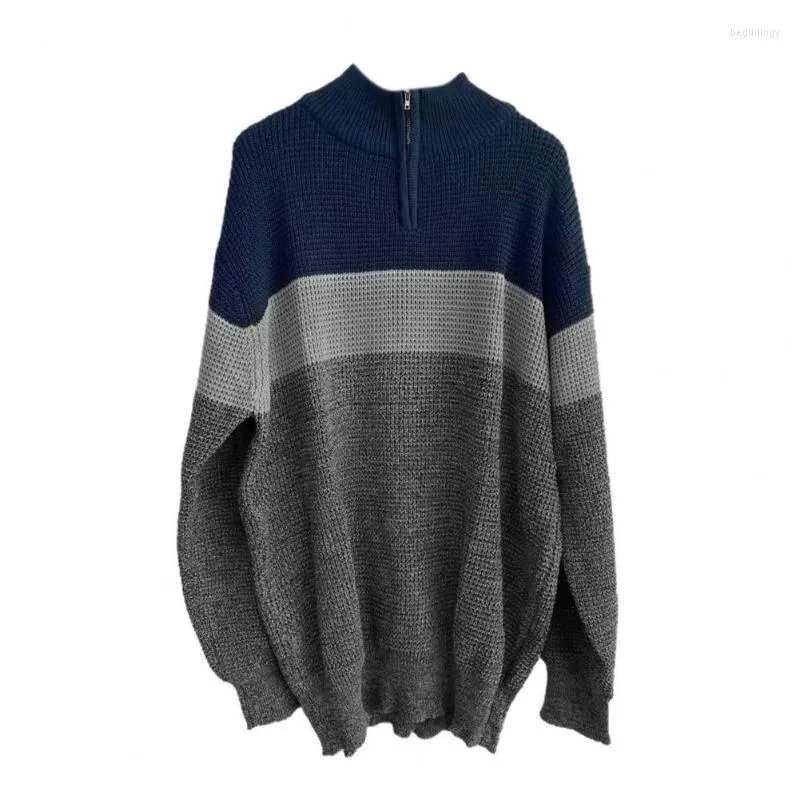 Мужские свитер -свитер контрастный цвет ветропроницаемости все сочетается с ничтожным вязаным пуловер