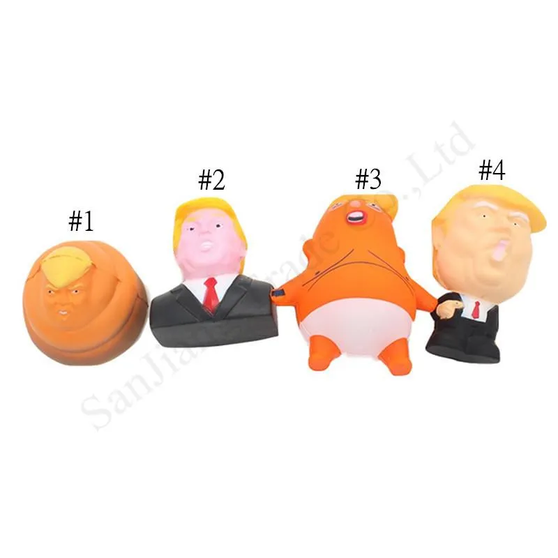 Donald Trump Stress Ball Jumbo Squishy Toy For Pressure Relief PU Squeeze Fun Joke Prop Gift For Kids From Hot Wind 2.48 DHgate.Com
