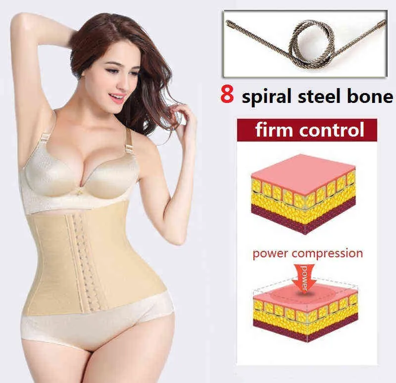 Body Shape Wear Waist Trainer Belt Steel Boned Corset Women