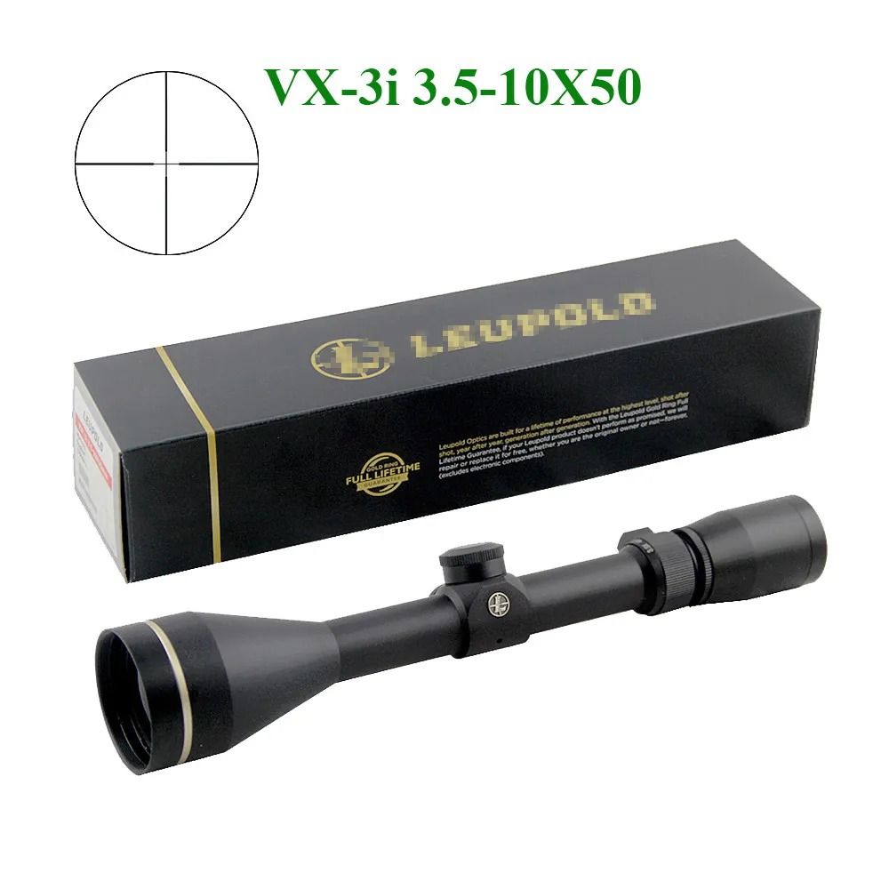 Tactical VX-3i 3.5-10X50 Long Range Scope Mil-dot Parallax Optics 1/4 MOA Rifle Hunting Volledig multi-coated richtkijker Vergrotingsaanpassing Aluminiumlegering