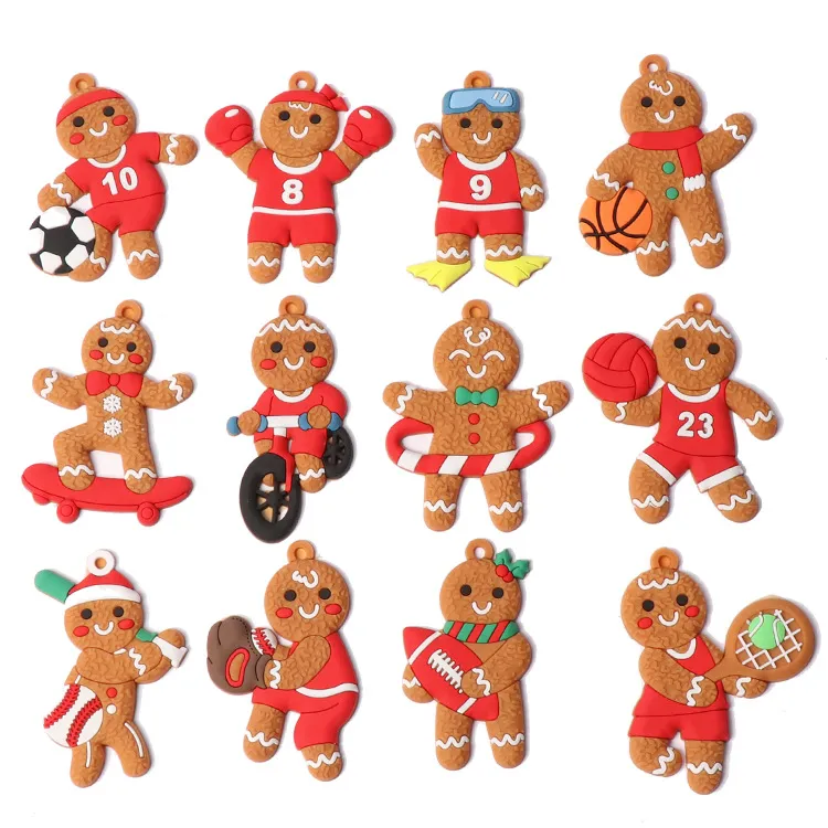 Kerstdecoraties Gingerbread Man Hangende decoratiescene Set feestelijke sfeer