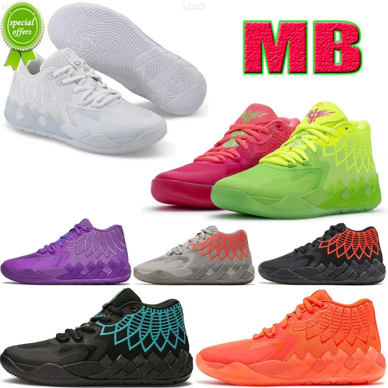 NLaMelo Ball MB1 Rick Morty Men Lo Basketball Shoes For Sale High Quality Queen City Black Red