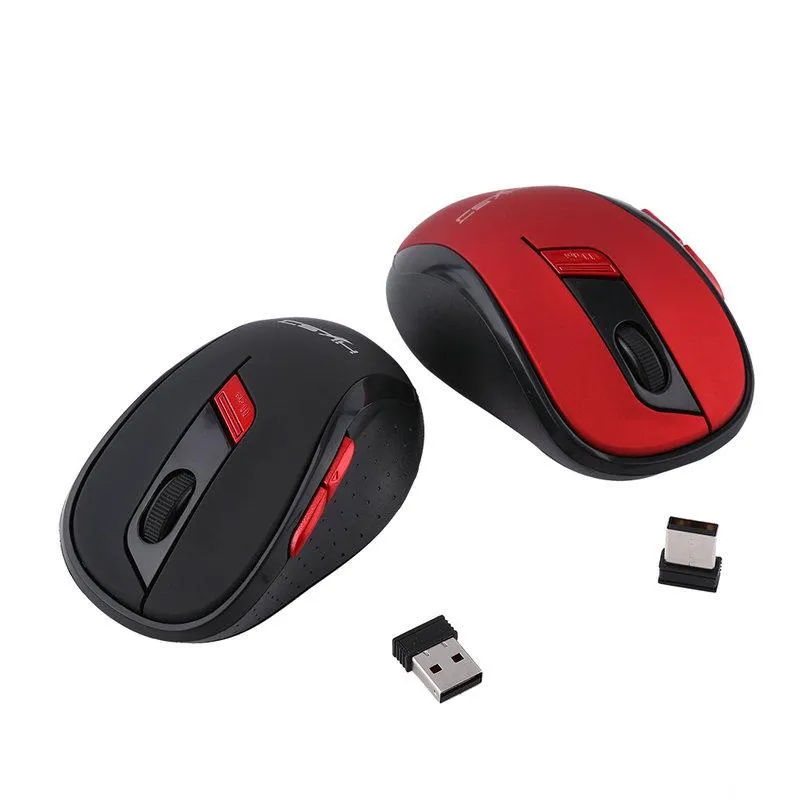 Wireless Gaming Mouse Mice Adjustable 2400 DPI with 6 Buttons Computer Ergonomic Optical Office for Laptop PC