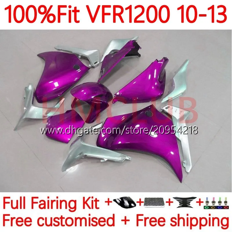 Honda VFR1200F Crosstourer VFR 1200 RR CC F 10-13 15NO.6 VFR1200x VFR-1200 VFR1200 10 11 12 13 VFR1200RR 2011 2012 2013 OEM 페어링 메탈릭 핑크