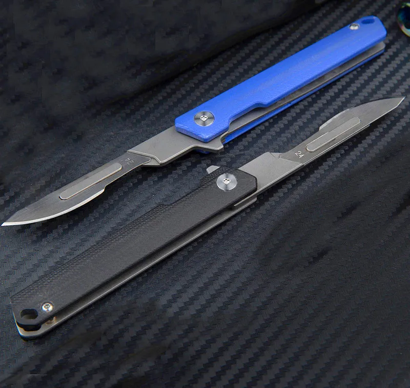 Yeni Yapıt Oyma Bıçağı 440C Saten Blade G10 Kolu Rulman Flipper Katlanır Bıçaklar K1601