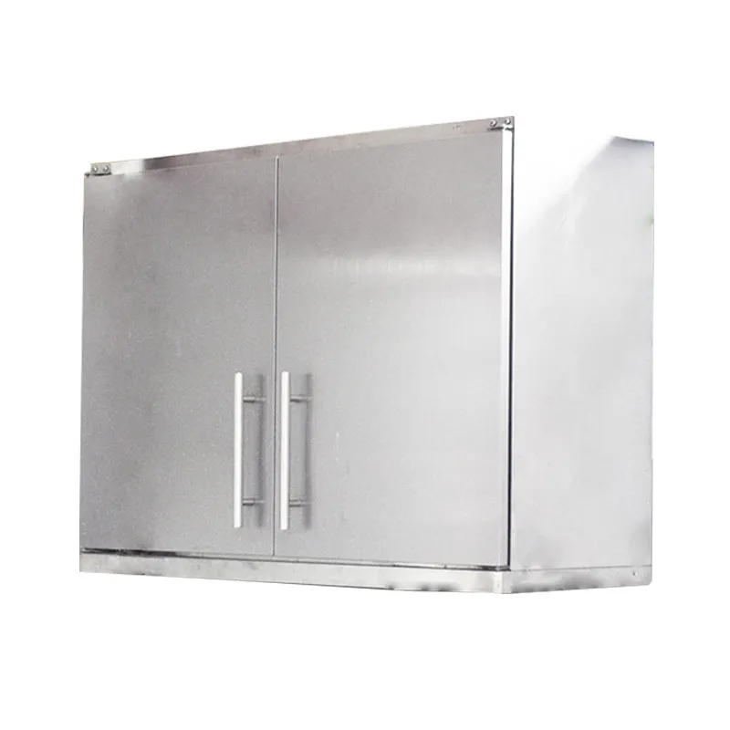 Armário de parede de cozinha em aço inoxidável com porta de deslizamento/gabinete s/s de atacado S/s Comercial