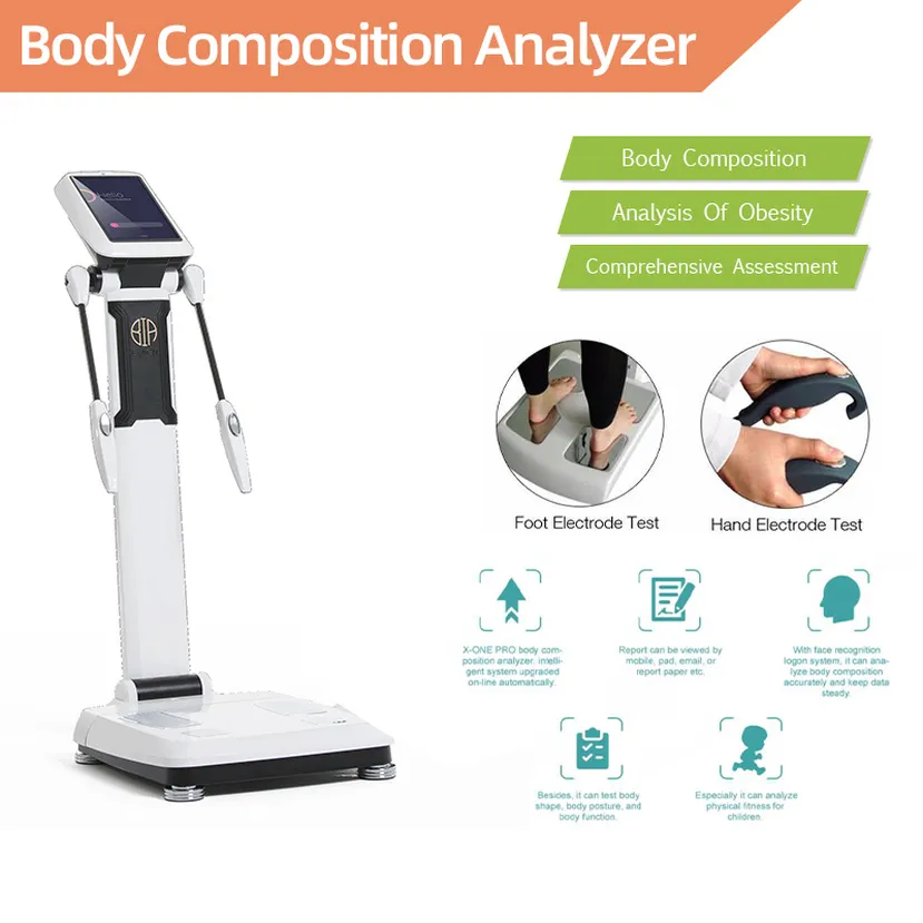 2022 Analizzatore di scansione del corpo per l'attrezzatura per l'analisi degli elementi di bioimpedenza del dispositivo di analisi della salute della macchina per il test del grasso