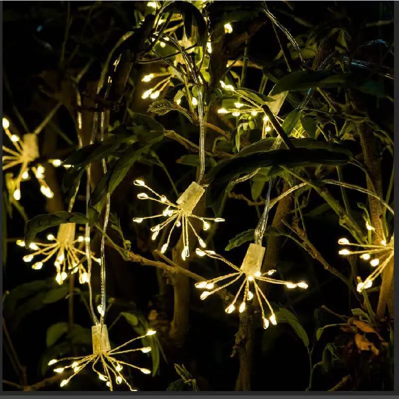 Strings vuurwerk licht DC5V USB batterijbox zonne -Dandelion waterdichte snaar kamer tuin vakantiedecoratie warme fee -lichtsled led