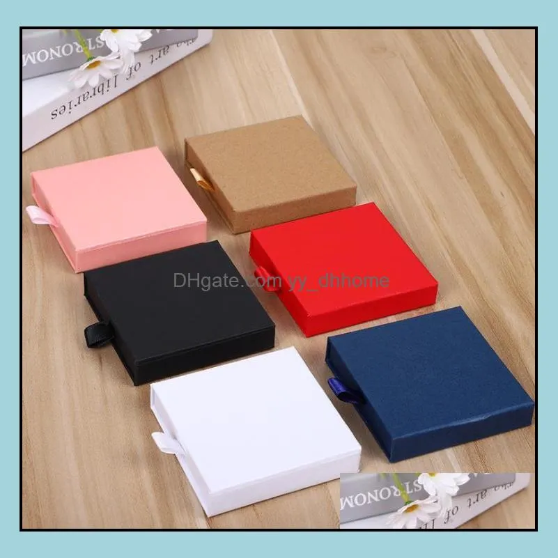 colorful jewelry packing box drawer packang case earrings stud bracelet storage boxes wholesale sn4050