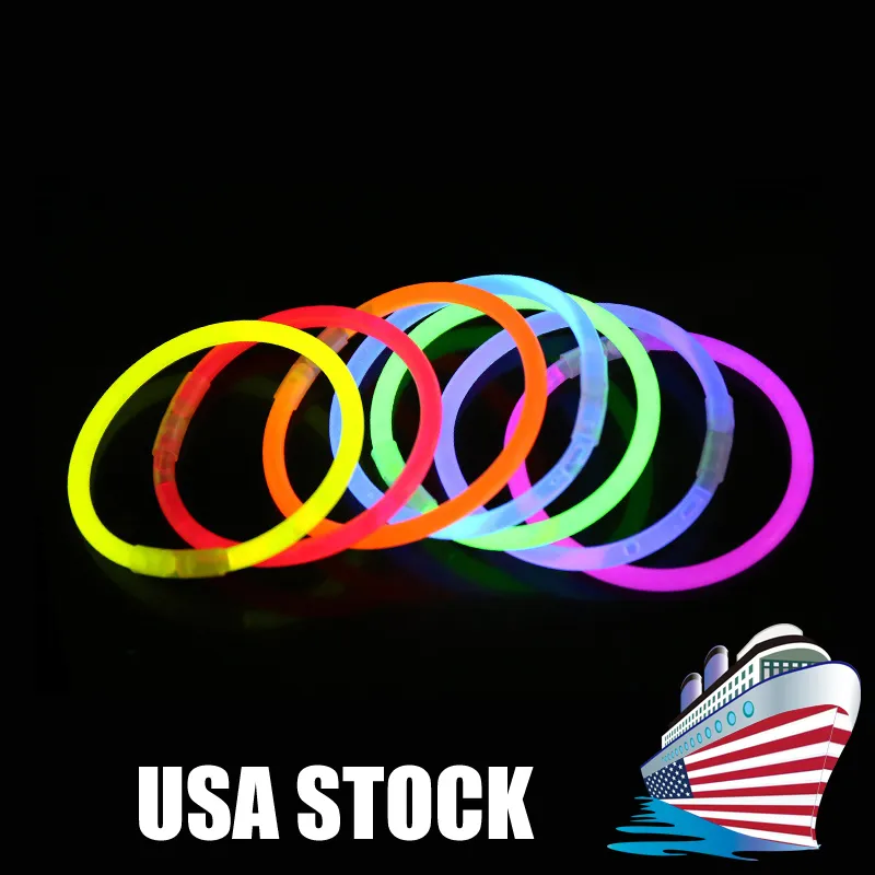 100 Glow Sticks Bulk Party Supplies - Glow In The Dark Fun Party Pack With  8 Glowsticks And Connectors Compatible With Bracelets And Necklace