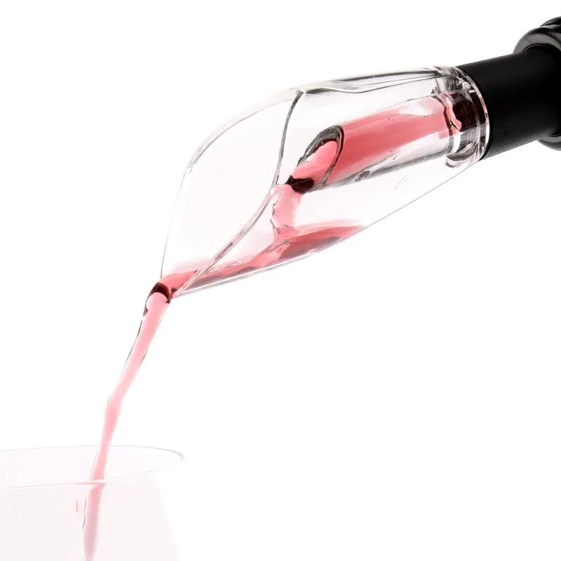 Portable Quick Red Wine Decanter Bar Tools Aerator Aerating Pourer Spout Decanters Aerators Pourers Filter Home Party Travel Easy To Clean HY0200