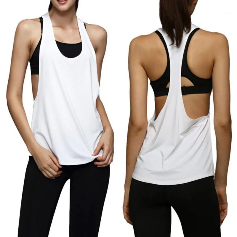 Kadın Tank Tops Bisiklet Koşu Koşu Fitness Egzersiz Yoga Eğlence Kolsuz Yelek Singlet Eğitim J2