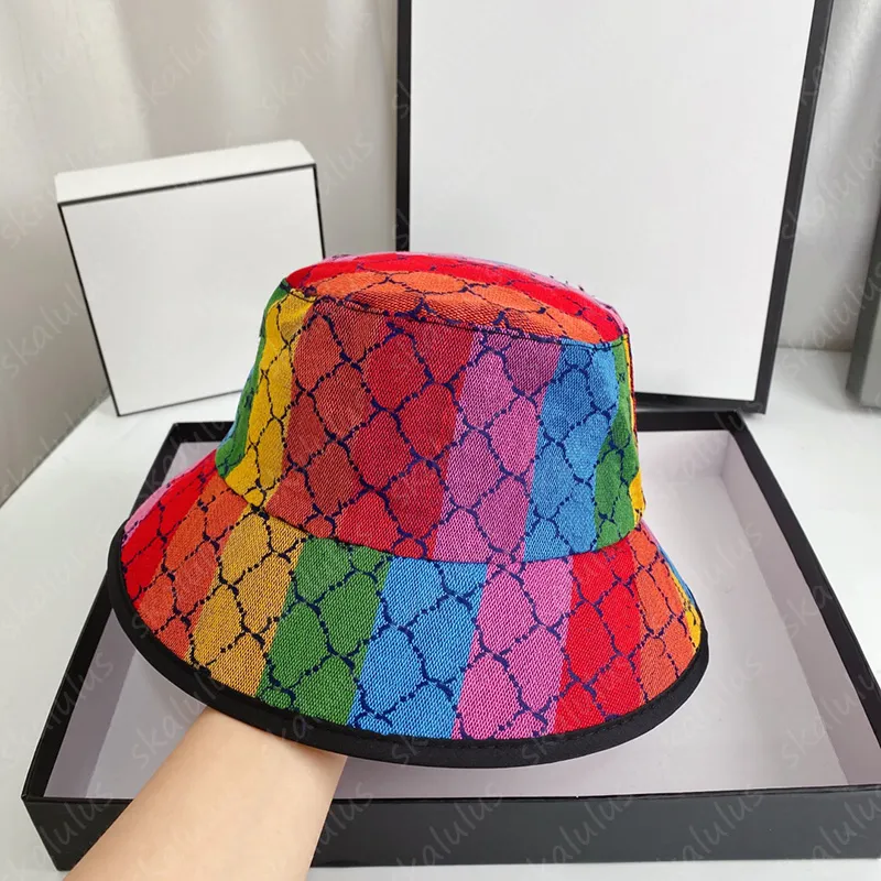 Wielokolorowa czapka fashoin designer baseballowa czapka na świeżym powietrzu Summer Casquette Kobiety Mężczyźni zamontowane czapki luksusowe litera g kapelusze 22279i