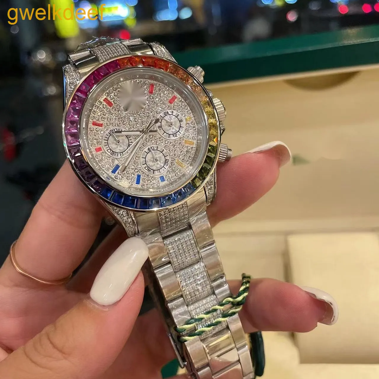 Special counter discount wholesale luxury watches brand name chronograph women mens reloj diamond automatic watch Mechanical Limited Edition PC74
