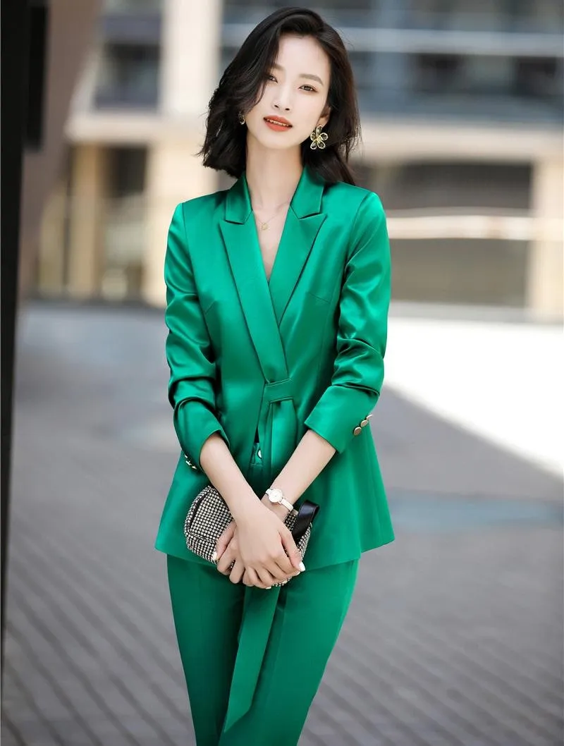 買 正規品 女性の2ピースパンツ高品質のファブリックフォーマルオルスタイル女性ビジネススーツ女性パンツスーツ秋の冬の長袖プロフェッショナルbl クーポン正規品 Gdcuttersoo Ac In