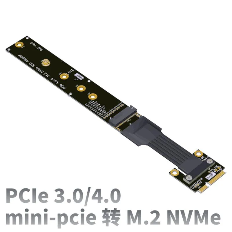 Cabos de computador Connectores Mini-PCIE Wireless Network para M.2 para NVME SSD Extension Cable PCIE 4,0 MPCIE M-TEI-MOTELA PARTE RISER RIPB