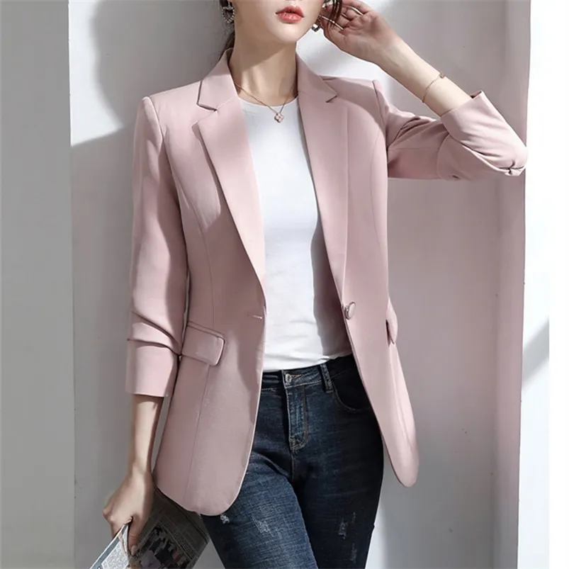 Slim Work Jacket For Women: Fashionable, Casual, And Professional Outerwear  For The Office Korean Style From Yao01, $26.61