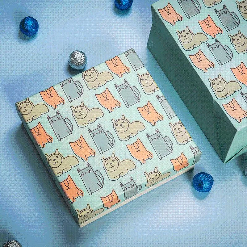 Gift Wrap Party Kids Box Personalizzato Designer Birthday Mystery Paper Storage Present Boite Cadeaux Year GiftGift