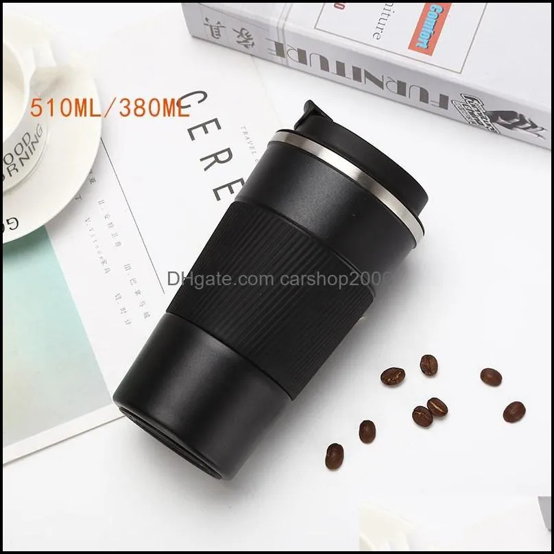 Stainless Steel Solid Color Tumbler Keep Temperature Warm Cups Portable Water Coffee Cup Outdoor Autumn Winter 19 5qh N2