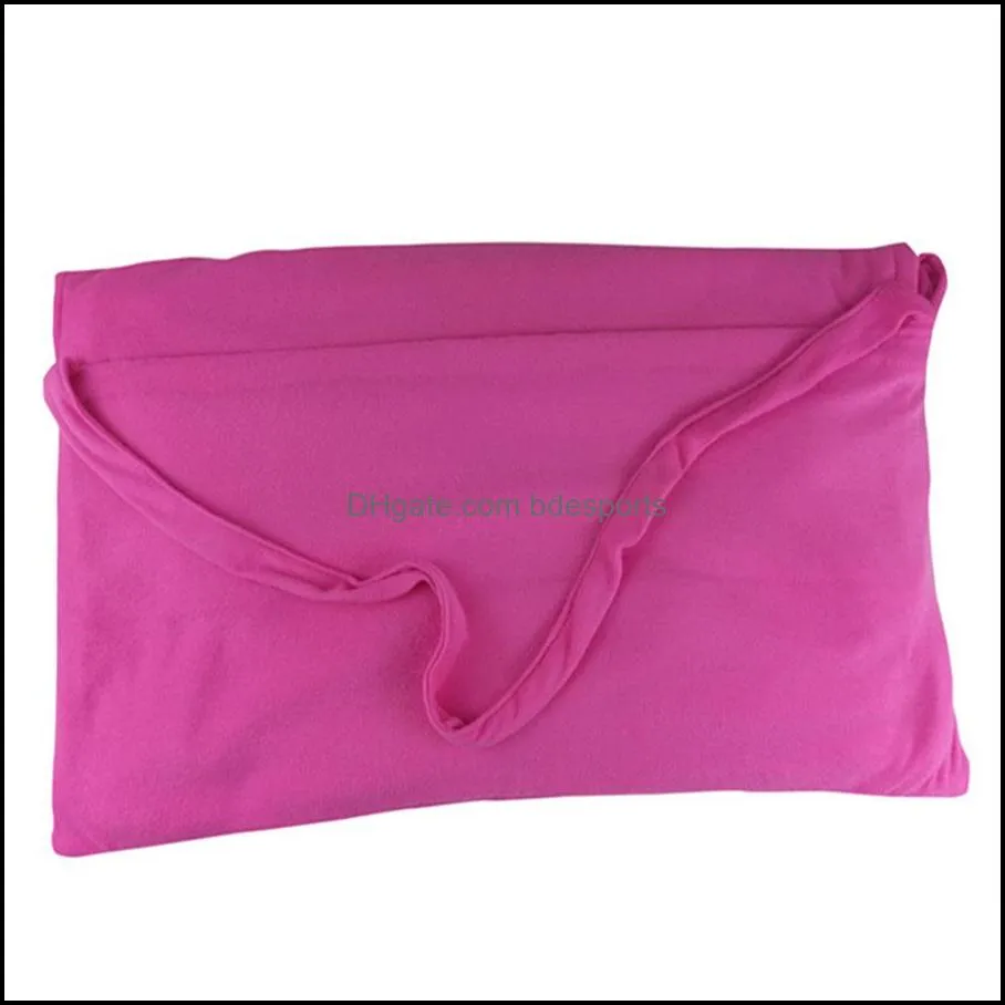 Blankets Color Microfiber Beach Chair Cover Lounge Portable Belt with Towel Double Thick Blanket