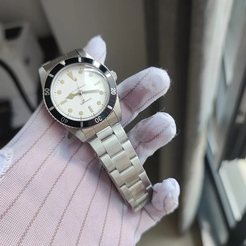 Orologio Da Uomo Automatico Vintage Classico Quadrante Bianco Impermeabile Regalo Perfetto Papa Da 318 84 DHgate
