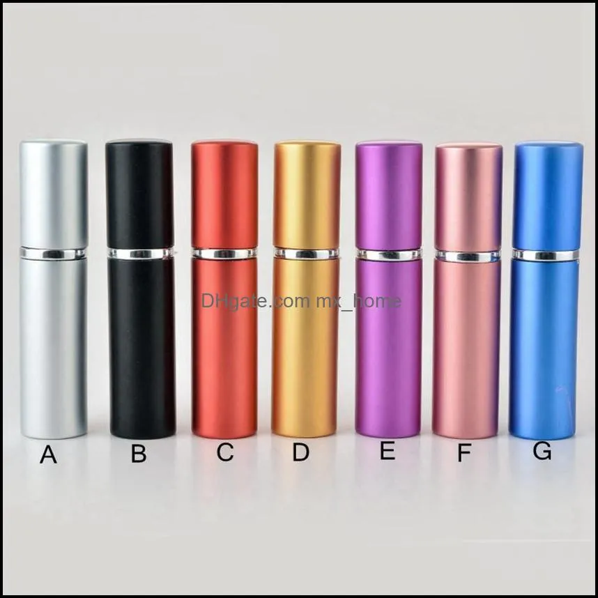 Party Supplies 5Ml Spray Per Bottle Portable Metal Case Mini Pers Sub-Bottling Compact Atomizer Scent Travel Refillable Cosmetic Drop Delive