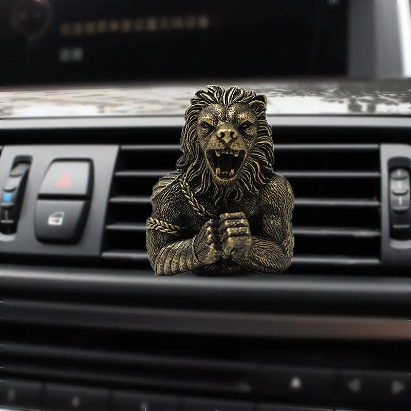 Décorations d'intérieur voiture désodorisant diffuseur évent Clip fournit un parfum longue durée Vintage rugissant gorille Lion loup