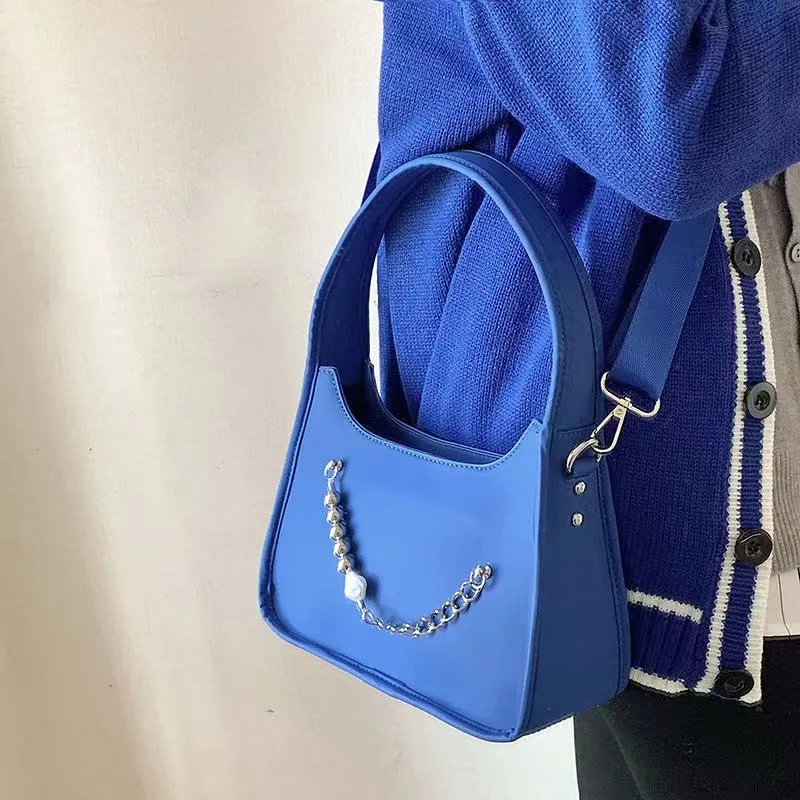 модные сумки для плеча дизайн женщин простая и легкая большая способность и универсальная сумочка