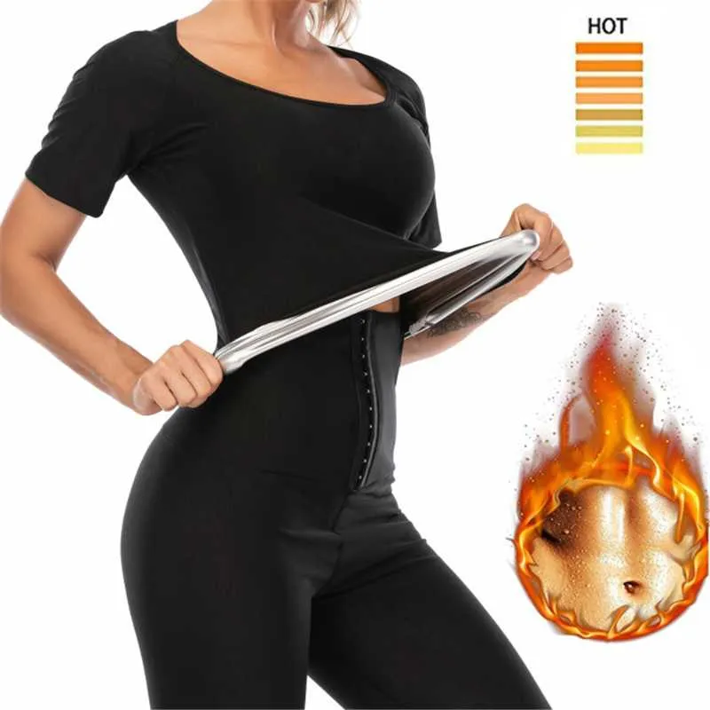 Femmes Shapers Femmes À Manches Courtes Néoprène Sweat Sauna Gilet Corps Taille Formateur Shapewear Shaper Corset Pour FemmesFemmes