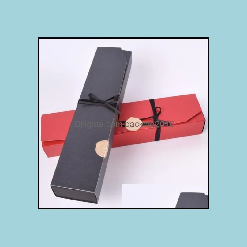 New Black and Red color Chocolate Paper Box Valentine`s Day Christmas Birthday Party Chocolate Gifts Packaging Boxes