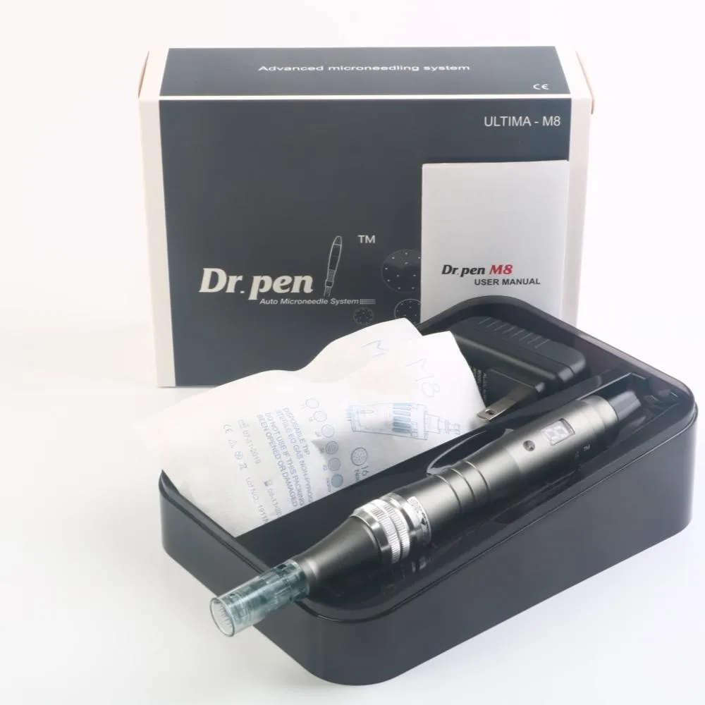 Dr pen Ultima M8 Wired Derma Pen Kit de soins de la peau Microneedle Anti-âge Scar Removal Beauty Machine