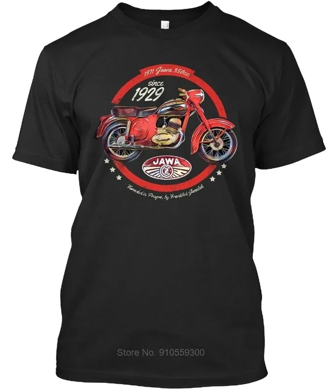 Hommes T-shirt jawa 350cc moto vintage cadeau ts coton t mens fashion t euro taille 220705