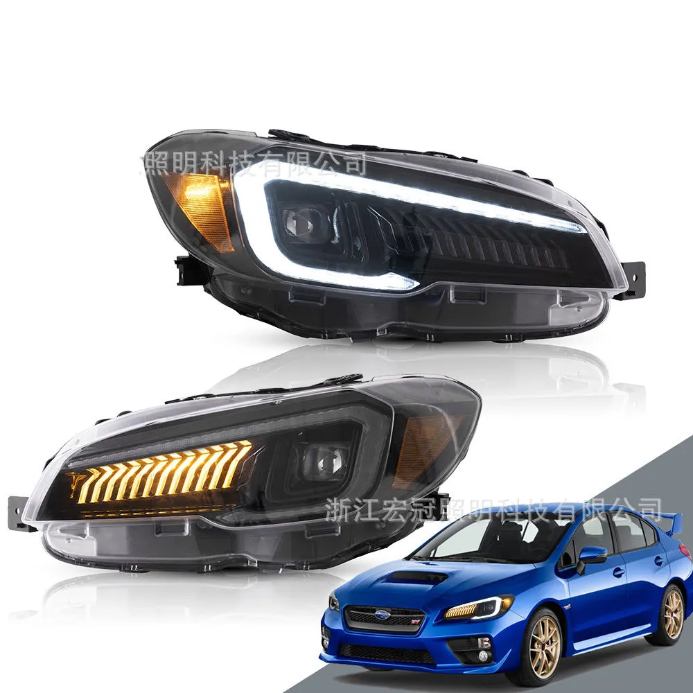 Montaje dinámico de animación de inicio de faro LED para Subaru WRX Streamer luces de circulación diurna lámpara delantera