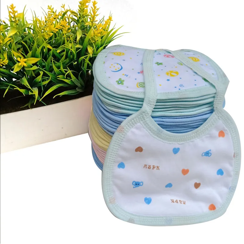 Baby Pacify Bibs Burp Cloths Double layer Cotton Scarf Handkerchief Soothing saliva towel Wholesale W1