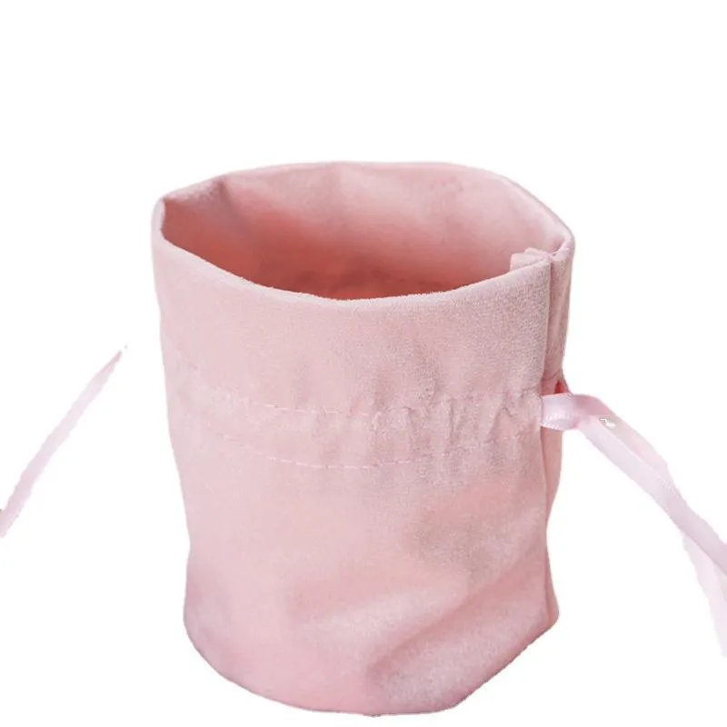 12*9cm Multifunction Jewelry Gift Bag Drawstring Sweet Candy Pouch Velvet Drawstring Bags Baby Shower Accessories Wedding Favors