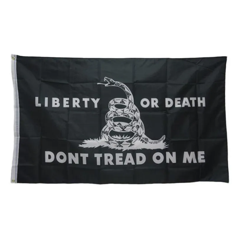 3x5ft 미국 홈 정원 깃발 장식 뱀 깃발 Gadsden State Flags Tea Party tread on me 배너