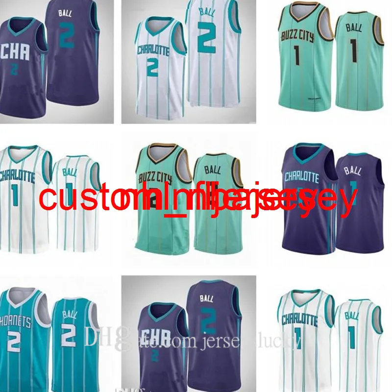 2021 Draft Pick 2 LaMelo Ball Jersey Mint Green Blue White New City Basketball Edition Man Good Quality Share to be partner Size S-5XL
