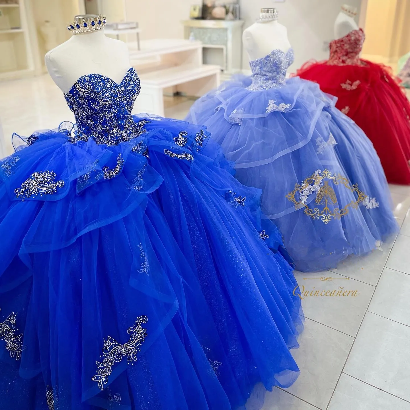 REOLE BLUE QUINCEANERA Vestido 2023 Sweetheart Sparkle Lace aplique lantejas de lantejoulas miçangas tule tulle buft sweet 16 vestidos vestidos de 15 anos lape-up espartilho lilás lilás